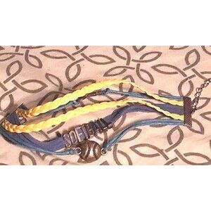 Infinity Charm Bracelet - Adjustable Softball Jewelry for Players, Teams Sports